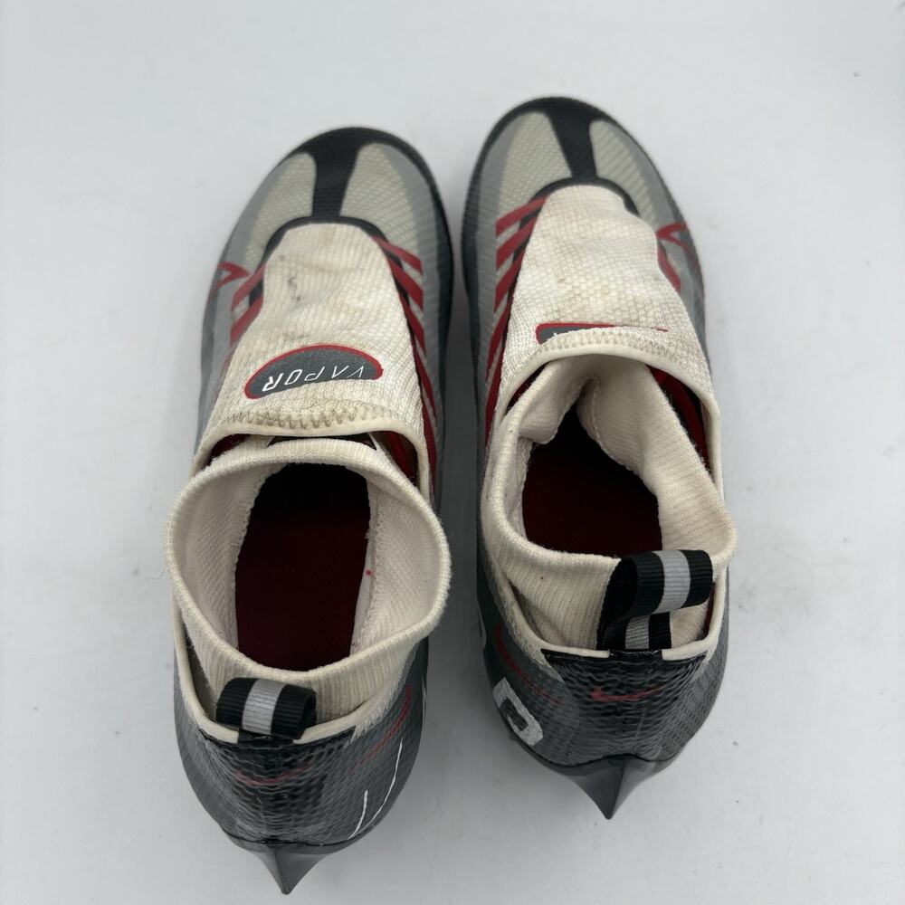 Nike Vapor Mens Soccer Cleats White Gray Black Red - Picture 5 of 10